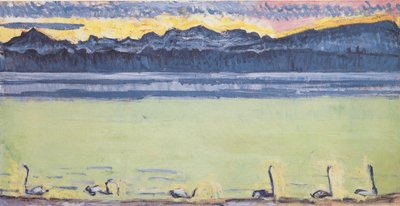 Lake Geneva with Mont-Blanc at Dawn by Ferdinand Hodler